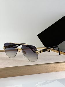 Óculos de sol de design de moda masculinos THE ENDEN requintado K moldura dourada lente sem aro estilo simples e popular óculos de proteção uv400 externos de alta qualidade