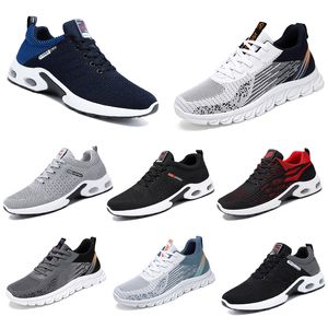 New Men Momen Shoes Caminhando Caminhando Running Sapatos Platados Bules Branco Branco Confortável Moda Blocking Round Round Toe 65 Gai