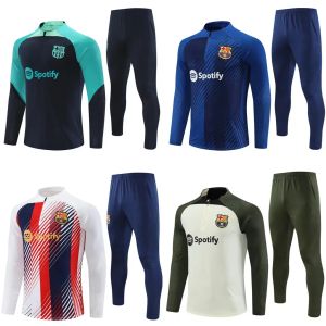 ANSU FATI Camisetas de futebol kit de TREINO 22/23 /24 Barcelona masculino e infantil barca adulto meninos LEWANDOWSKI F. DE JONG TERNO DE TREINAMENTO jaqueta chandal futbol survetement