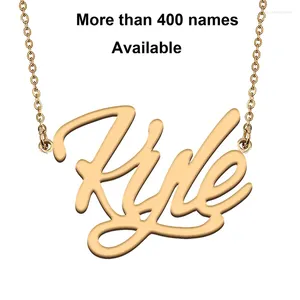 Chains Cursive Initial Letters Name Necklace For Kyle Birthday Party Christmas Year Graduation Wedding Valentine Day Gift