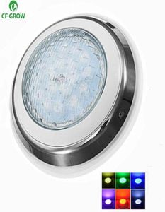 LED -poolljus IP68 Vattentät ACDC 12V 12W 15W 18W utomhus RGB undervattensljus damm led piscina luz spotlight1735967