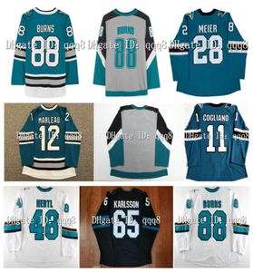 Logan Couture s Hockey Jerseys Erik Karlsson Ferraro Timo Meier Jasper Weatherby Brent Burns Kaapo Kahkonen Tomas Hertl Andre4659786