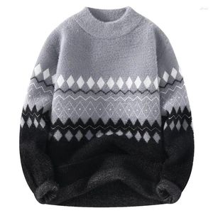 Męskie swetry zimowe swobodne wszechstronne wszechstronne swetra