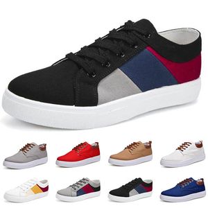 Sapatos ao ar livre primavera outono verão cinza preto vermelho masculino baixo superior respirável sola macia sapatos sola plana masculino GAI-135