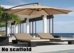 HyzthStore 2M Parasol Patio Sunshade Parasol Cover na dziedziniec basen plaża Pergola Wodoodporna na zewnątrz baldachim ogród Sun1905658