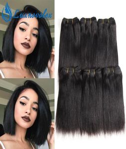 Straight Brazilian Hair 6 Bundles Body Wave Deep Wave Kinky Curly Short Human Hair Weave Bundles Human Hair Extensions 8 Inch 50g4504874