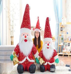 2019 Yeni 20cm-130cm Noel Baba Bebeği Noel Baba Peluş Oyuncak Bebek Çocuklar İçin Yaratıcı Noel Hediyesi4252816