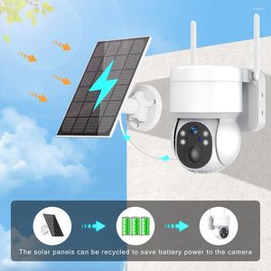 Solar IP Camera WiFi Outdoor 7800 MAh Battery AI PIR Motion 3MP Video Surveillance Wireless Cam Home Security Protection PTZ