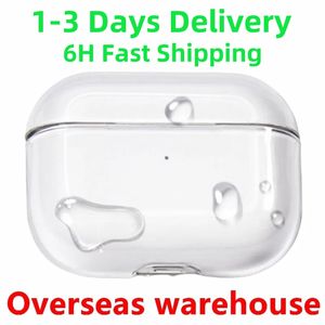 US EU Warehouse för Apple AirPods Pro 2 Air Pods Pro 2 3 Earphones 2nd hörlurar Tillbehör Silikon Skydd Cover Apple Wireless Charging Box Sockproof Case