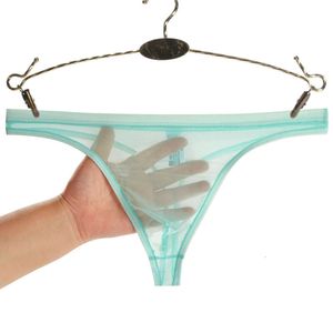 Nu transparente tanga fina malha cuecas sexy e tentador respirável calças jovens masculinas 769037