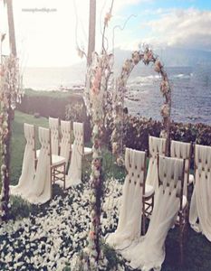 On Cheap Wedding Ready Chair Sash el Party Occasioni formali Decorazione Chiffon Stretch Chair Back Sashes5681802