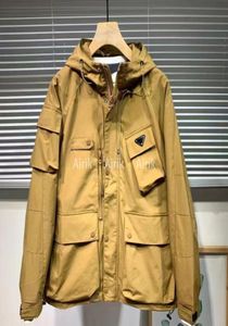 Męski projektant Trench Płaszcze wiele kieszeni Kurtki drukowane pojedynczy piersi wiatrówka 2022 Winter Warm Coats Fashion Street Men Cl6130096