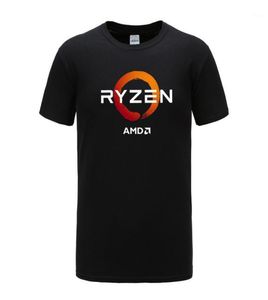 Men039s Tshirts PC CP CPU Uprocessor AMD Ryzen T Shirt Geek Programmer Tees Gaming Camiseta komputer zen peryferyjne bawełna T3475287