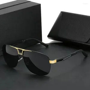 Sunglasses Men's Polarized Men Pochromism Metal Frame Sun Glasses Outdoor Night Vision Driving Fashion Eyewear UV400