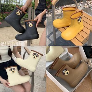 Rainboots Womens Non Slip Rain Boots Adult Water Shoes comfortable Waterproof Boots GAI Long Overshoes