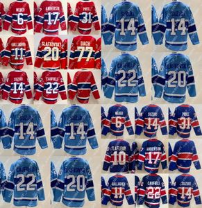 Yeni hokey formaları 2023 ters retro 20 juraj slafkovsky forma cole caufield kirby dach 11 brendan gallagher 14 nick suzuki8672993