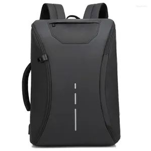 Rucksack Abnehmbare Business-Computertasche Wasserdichte Laptop-Tablet-Reiseaufbewahrungstaschen Schulterhandtasche USB-Aufladung Schultasche