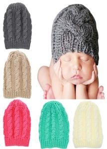 Ragazze dei capretti Cappelli invernali caldi plaid lavorato a maglia fatto a mano Dolce cappello all'uncinetto carino Neonato Berretti a maglia per bambino KBH463072600