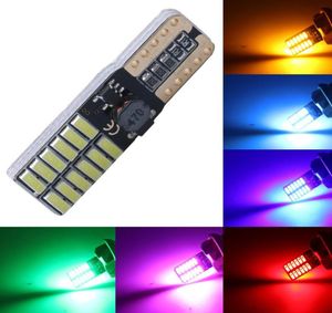 W5W T10 24SMD 4014 CANBUS LED車のナンバープレートライトクリアランスパーク電池12V7529374