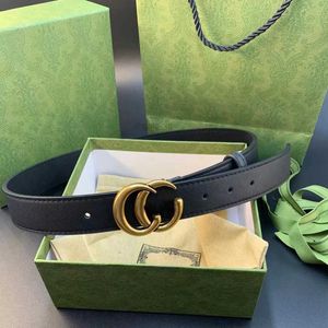 Cintura di design per donna Cintura di design di lusso Cintura classica in pelle con lettere dorate in larghezza 3,8 cm Cintura di design di alta qualità in vera pelle Con scatola