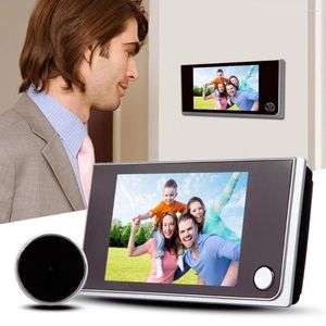 Doorbells LCD Color Screen Digital Doorbell 120 Degree Door Eye Electronic Peephole Camera Viewer Hardware