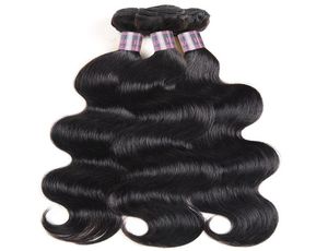 Ishow ludzkie włosy wiązki 3PCS brazylijska fala ciała Weft splot całe peruwiańskie malezyjskie przedłużenia dla kobiet w każdym wieku naturalne BL4507094