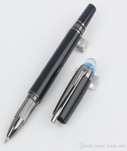 Sınırlı Edition Alan Keşif Mavi Yarı Kamyon Kubam Siyah Reçine Dairesi Topal Pen Klasik Metal Yazma Pens7023609