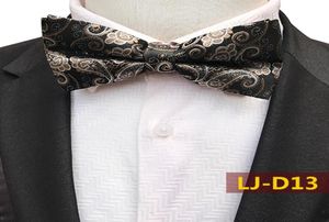 Klassiska självbågar för man Paisley randig blommig herre bowtie siden slips bröllop jacquard skjorta bowtie bröllop bowties8381853