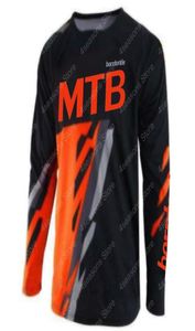 サイクリングジャージーHOMBRE BORNTORIDE MOTO JERSEY DHオフロードマウンテンバイクMTB MX BMX Motocross Jerseys2740523