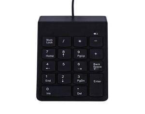 Dizüstü bilgisayar masaüstü PC Pro Bilgisayar Numpad Klavye için Numaralı USB Tel Mini Klavye 18 Anahtar Klavye Universal5120533