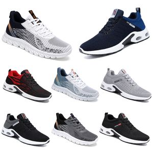 New Men Women Shoes Hiking Running Flat Shoes Soft Sole Black White Red Bule Comfortable Fashion Color Blocking Round Toe 631 GAI GAI TR