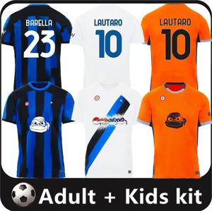 BARELLA soccer jersey 23 24 LAUTARO CORREA THURAM ACERBI Home away THIRD UNIFORMS football shirt 2023 2024 men kids kit TRANSFORMERS SPECIAL EDITION