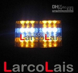 アンバーホワイト18 LEDストロボランプLEDフラッシュ警察EMSカートラックライトフラッシングファイヤーフォグライト18LED6798638