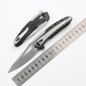 JULI Quality OEM 0990 Pocket Folding Knife CPM-20CV Blade Carbon Fiber Handle Ceramic Bearing Fold Camping Outdoor Survival EDC Tactical Fruit Kitchen Knives Tool