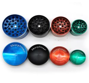 Concave Grinders 40505563mm With logo Herb Grinder Smoking Fast Ship Zinc Alloy Metal Crushers Sharp Stone Crusher6496390