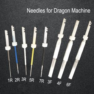 Needles 50pcs/100pcs 1R/2R/3R/5R/7R/3F/4F/6F Tattoo Needles for Permanent Makeup Eyebrow and Lip Designs Taiwan Dragon Machine