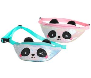 Kid Panda Pencil Table Pasek Fanny Pack Bag Bag Student Teenager torebki Sports Unisex Cartoon Gym Outdoor Kosmetyka urocza Sequi8085200