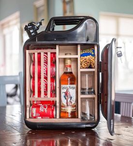 Mini Bar Can My Cave Rules Small Whiskey Gasoline Barrel Wine Cabinet Drink Storage Organizer Gifts7408201