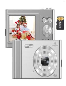 Цифровые фотоаппараты Andoer 4K, 48MP, видеокамера, 2,4 дюйма, IPS-экран, автофокусировка, захват лица, FlashBattery, карта 32 ГБ, Christmas6737701