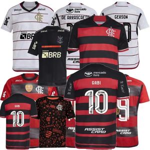 Fani gracza CR Flamengo koszulki piłkarskie 2023 2024 2025 de Arrascaeta de la Cruz Gabi B.Henrique David Luiz Diego Pedro Gerson 23 24 25 Dom na wyjazd 3 -letnia koszula piłkarska 4xl 4xl 4xl