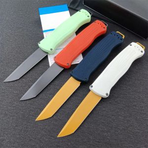 BM 5370FE Shootout AU.TO Knife 3.51" CPM-CruWear Flat Earth Tanto Blade CF-Elite Handles EDC Outdoor Camping Folding Multi Tools