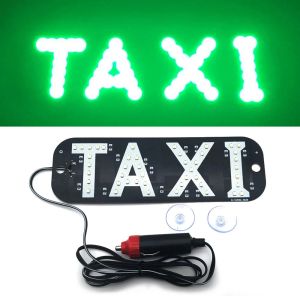 LED Taxi Light con/senza interruttore 45SMD 2835 Lampada di segnalazione per auto Indicatore di cabina Pannello luminoso Segnale Faro Parabrezza Accessorio per auto