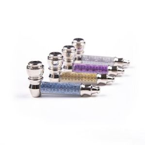 Newest Colorful Metal Zinc Alloy Removable Pipes Portable Smoking Handpipe Filter Tube Innovative Design Decoration Dry Herb Tobac4015041