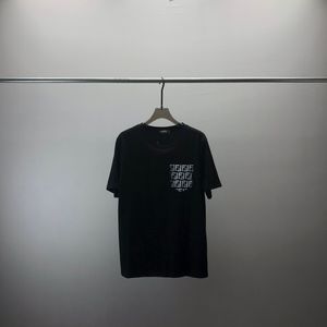 メンズTシャツデザイナーTEESレインボーマッシュルームレタープリント半袖トップコットンルースメンズシャツW23