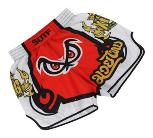 Bedruckte Muay Thai Boxshorts Herren039s Mixed Fighting Fighting MMA Kinder039s Taekwondo Training Fitness Shorts Sand5464896