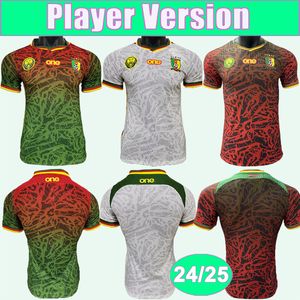 24 25 Maglia da calcio da uomo Camerun ABOUBAKAR MAGRI N. CLINTON ATEBA ANGUISSA CASTELLETTO WOOH MOUKOUDI Maglie da calcio bianche rosse verdi