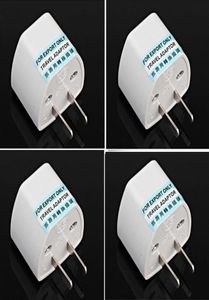 High quality New 100 Pcs Lot Universal EU US AU to US AC Travel Power Plug Charger Adapter Converter Travel Adaptors2406545