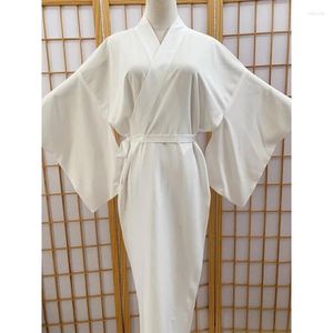 Ethnic Clothing Japanese Traditional Kimono Juban Women White Yukata Bottom Lining With Belt Haori Intimate Inner Wear Underwear