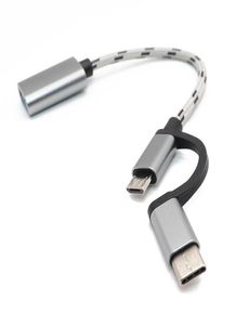 2 I 1 USB 30 OTG -kabeltyp C Micro USB till USB30 Adapter USBC Dataöverföringskabel för Samsung Xiaomi Huawei Typec Phone5222133