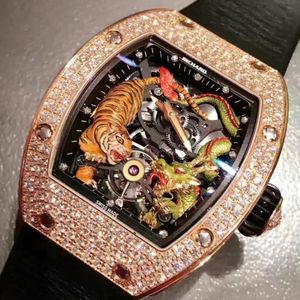 Sıcak Satış Montre Luxe Orijinal Richards Millers Tourbillon Erkekler İzle Tasarımcı Hareket Saatleri Ayna Kaliteli İskelet Elmas Lüks Erkekler İzle Dhgate Yeni